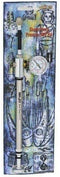 GIYO GS-01 Bike Fork Shock Micro Adjust Button Pump with Gauge, Max 300 psi, ST1410
