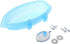2 PCS Bird Bathtub with Mirror Toy, Durable Plastic Shower Tub Cleaning Tool for Small Parakeet Cockatiel.