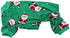 Cute Santa Claus Christmas Dog Pajamas PJS, Green Holiday Pet Clothes Jammies Onsie, Back Length 12" Small