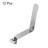 HARFINGTON 12pcs Single Button Kayak Paddle Snap Spring Clip, 55x12mm, 65Mn Spring Steel V-Shaped Hollow Lift Clips for