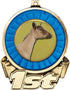 3" Crown Awards Dairy Goat First Place Medal, Gold Goat Trophy Medal Award Prime