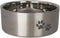 Stainless Steel Non-Slip Double-Wall Insulated Food and Water Bowl for Dogs, Cats, 32 oz, Silver (PN: DWB-Silver-32)