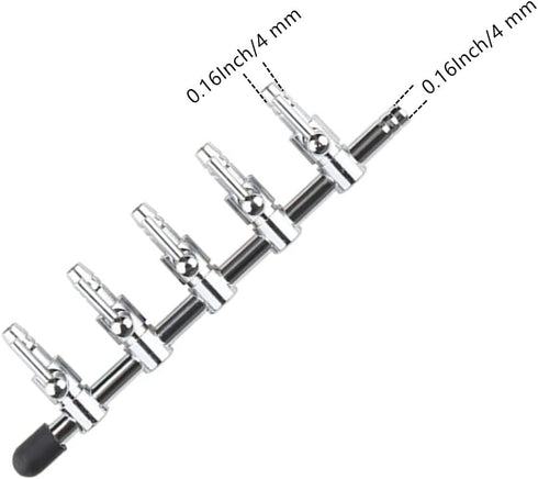 Aquarium Fish Tank Air Flow Control Lever Pump 5 Way Inline Manifold Air Flow Pump Tubing Splitter Lever Control Valve 3-Pack