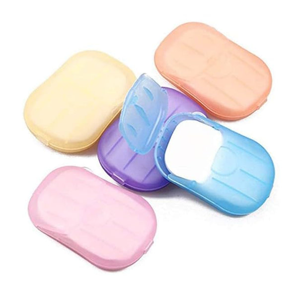 Tustao 500 Sheets Disposable Soap Paper 5 Boxes Hand Cleaner Fragrance Mini Color