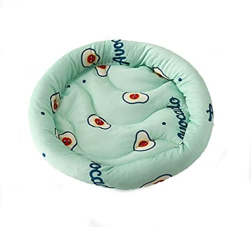 LOXGO Chinchilla Bed Round Cushion Sleep Pad Cool Mat for Squirrel Bear Sugar Glider Multicolor Hamster Cushion Bed