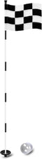 KINGTOP Golf Flagstick 6ft, Portable Five-Section Design for Backyard Practice Putting Green, Gift Idea