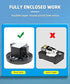 Aquarium Air Pump Dual Outlets, Ultra Quiet 20-600 Gallons, 5W Silent Water Oxygen Aerator Pump