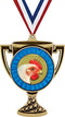 Chicken Trophy Cup Medal Gold, 3" Chicken Prizes, Kids Chicken Trophy Medal