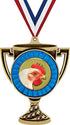 Chicken Trophy Cup Medal Gold, 3" Chicken Prizes, Kids Chicken Trophy Medal