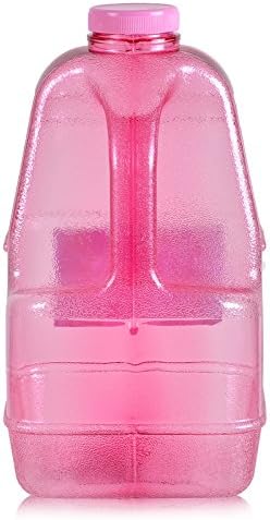 1 Gallon BPA-Free Big Mouth Dairy Bottle with Holder - Choose Your Color