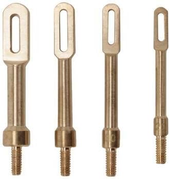 Tipton Solid Brass Slotted Tip Gun Jag 4 Pack with 8-32 Threads for Rifle and Handgun Cleaning and Maintenance