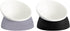 2Pcs Elevated Cat Food Bowl - Adjustable Anti-Slip Raised Dish for Indoor Cats - 17 Oz