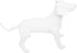 Mobestech Pet Clothing Model Dog Mannequin Display Stand, Inflatable Dog Model for Clothing Rack, White PVC