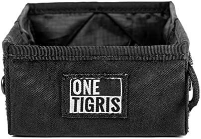 OneTigris Military Pet Bowl - Collapsible 70 oz Treat Food & Water Holder for Small to Medium Dogs