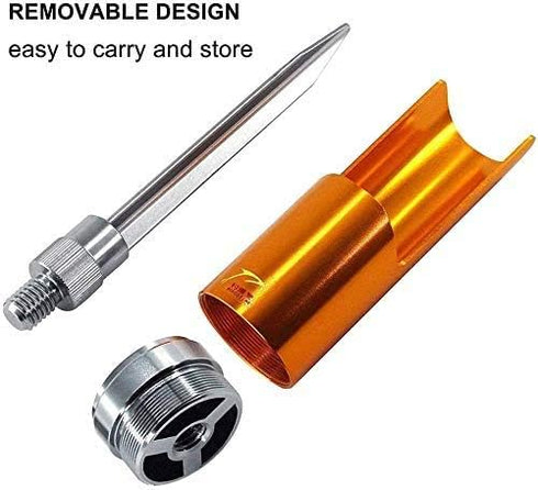 Fishing Rod Pole Holder, Aluminum Alloy Ground Support Stand, Fishing Rod Racks, Folding Holder