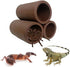 Ceramic Fish Tank Accessories, 2 pcs Fish House Hideout, Swim Holes Aquatic Cave for Freshwater and Saltwater