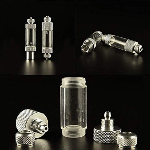 Zerodis CO2 Bubble Counter, 2 Types Single/Double Head Carbon Dioxide Diffuser Regulator for Fish Tank Supplies