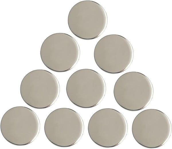 Lot of 10 Golf Ball Markers with Assorted Patterns - Soft Enamel Technique