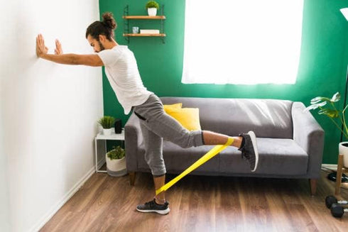 Set of 5 Resistance Loop Exercise Bands, with Carrying Bag