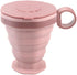 Generic New Folding Coffee Cup Portable Outdoor Water Travel Carrying with Lid Mouthwash(Pink)