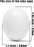 WOLEDOE 8Pcs Solid Plastic Parrot Fake Eggs, Keeping Them from Laying Anymore Eggs, Suit for Medium and Large Parrots