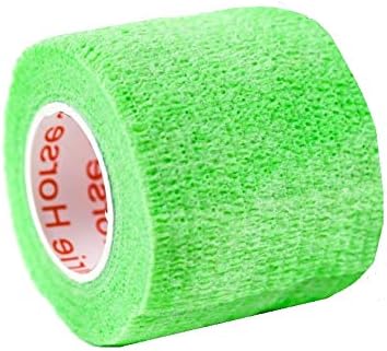 Prairie Horse Supply 2 Inch Vet Wrap Tape Bulk (Pack of 6) - Green, Pink, Red, Black Paw Prints