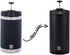 Steel Toe 3.0 Travel Coffee Press - Brew 20 fl.oz On The Go, Double Wall Vacuum Insulated French Press (Obsidian Black)