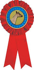 Dairy Goat Red Rosette Ribbon, Goat Trophy Ribbon Award Prize Prime