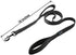 Wagtime Club Soft & Thick Dual Handle 6FT Dog Leash, Premium Nylon for Medium, Large, or XLarge Dogs (Reflective Black)