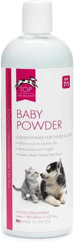MPP (17 oz) Dog Grooming Baby Powder Shampoo Conditioner Cologne Mist or Waterless Shampoo