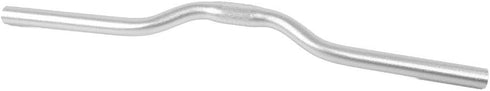 Mountain Bike Handlebar, Lightweight Aluminum Mountain Road Fixed Gear Handlebar 25.4mm (Silver)