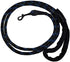 USR Nylon Double Braided Dog Leash, 3/8" x 6' in Black and Blue