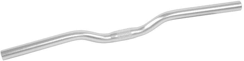 Mountain Bike Handlebar, Lightweight Aluminum Mountain Road Fixed Gear Handlebar 25.4mm (Silver)