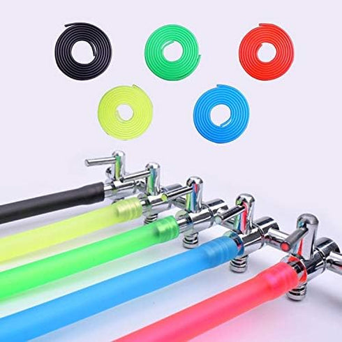Airline Tubing for Aquarium 16.4 Feet Rubber Fish Tank Air Tubing Standard Colorful Aquarium Hose for Air Pump Black Yellow Green Red Blue (Green)
