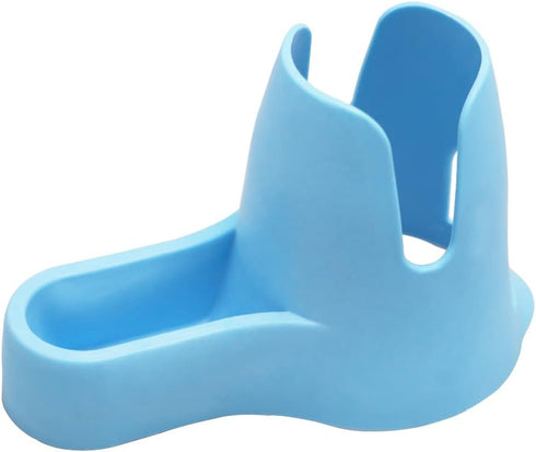 Litewoo Hamster Water Bottle with Food Container Base, Drinking Dispenser for Dwarf Hamster, Blue 80ML
