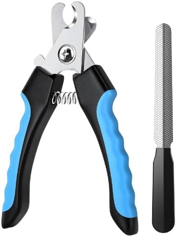Pet Nail Clipping Kit for Dogs & Cats Stainless-Steel Clippers with Safety