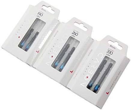 L-style 260 Carbon Dart Shafts Locked Two Tone Black/Blue