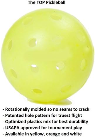 TOP Ball (The Outdoor Pickleball), 6 Count