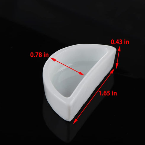 6 Pcs Spider Micro Water Bowl, Mini Ceramic Dish for Hermit Crab and Tarantula Feeding