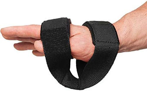 WYOX Figure 8 Weight Lifting Straps for Heavy Duty Deadlifting Workout | Gym Equipment Gear for Men Women PAIR (Black)