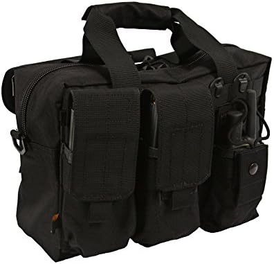 LA Police Gear MOLLE Utility Bag, Small Bug Out Tactical Range Bag, Black