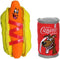 TUFFY - World's Tuffest Soft Dog Toy - Funny Food- 2-in-1 Toy
