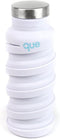 que Bottle, Fashionable & Collapsible 12oz Water Bottle, Glacier White