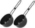 Zerodeko 2pcs Outdoor Soup Pot Iron Cooking Pot Stew Kitchen Cookware Portable