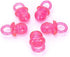 5PCS Nipple Shape Chew Toy, Cute Pet Pacifier Teether, Interactive Molar Toys Set - Red