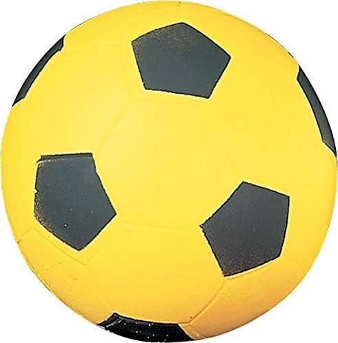 4 Champion Sports Coated High Density Foam Soccer Ball, Yellow, Black
