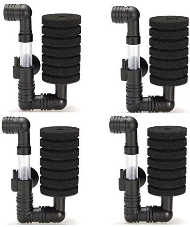 4X Bio Sponge Filter - For Betta Fry Aquarium Fish Tank Up to 15 Gal
