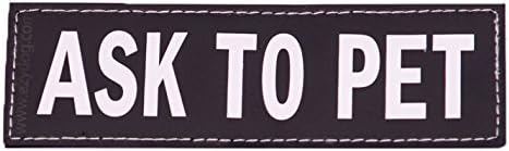 EzyDog Side Badge, Set of Two Badges, Clearly Identifies Your Dog, Ask to Pet, Large
