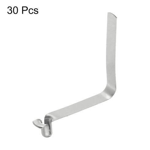 HARFINGTON 30pcs Snap Spring Clip for Kayak Paddle, 3.8x7.1x32mm, 65Mn Spring Steel, V-Shaped Hollow Lift Tube Clips