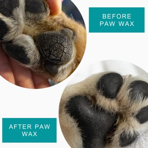 Paw Wax, 2 Oz Tin of Dog Paw Balm for Dry Paws, Moisturizer for Dogs and Cats